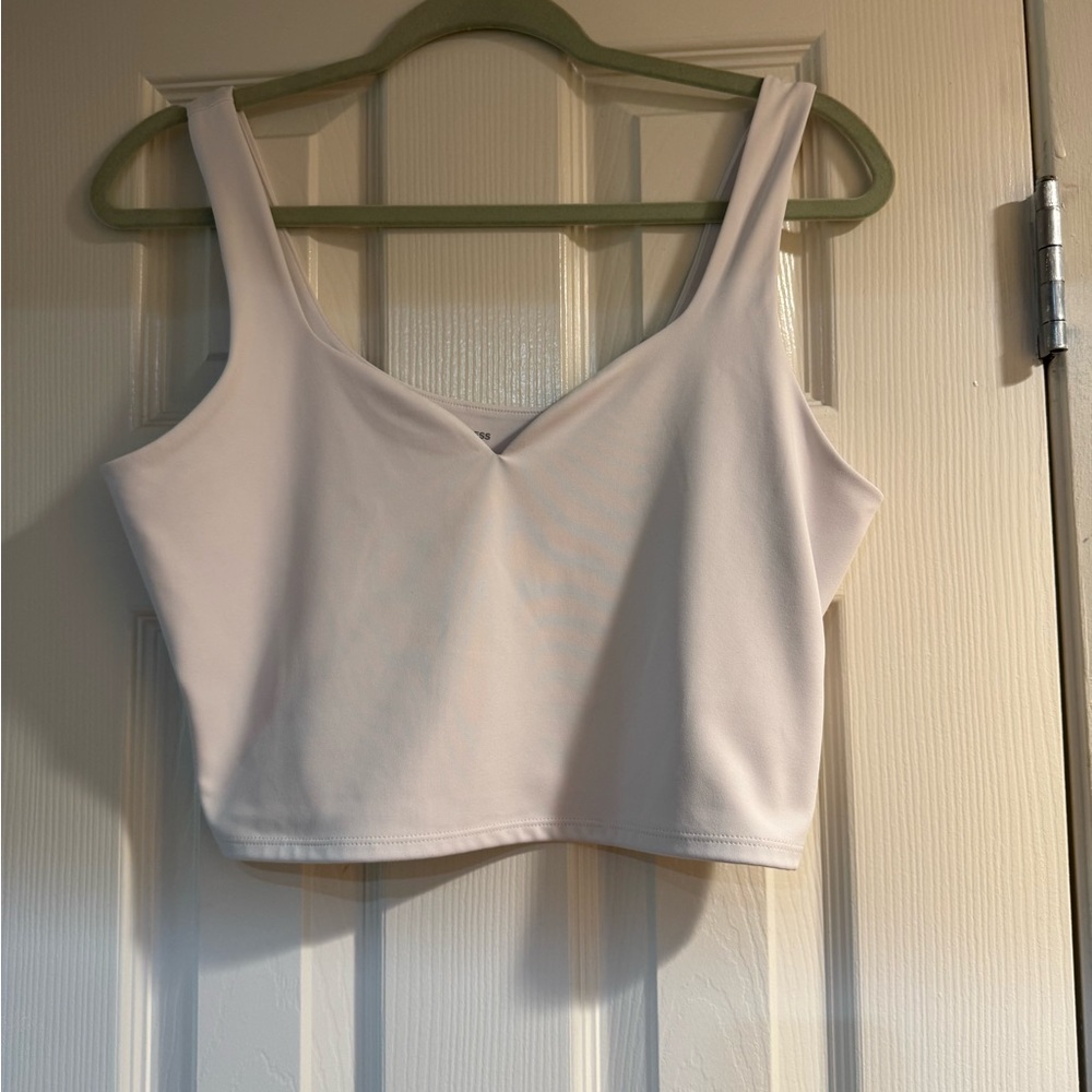 Express White Crop Top